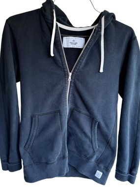 Reigning Champ Black Zip Hoodie Sweatshirt